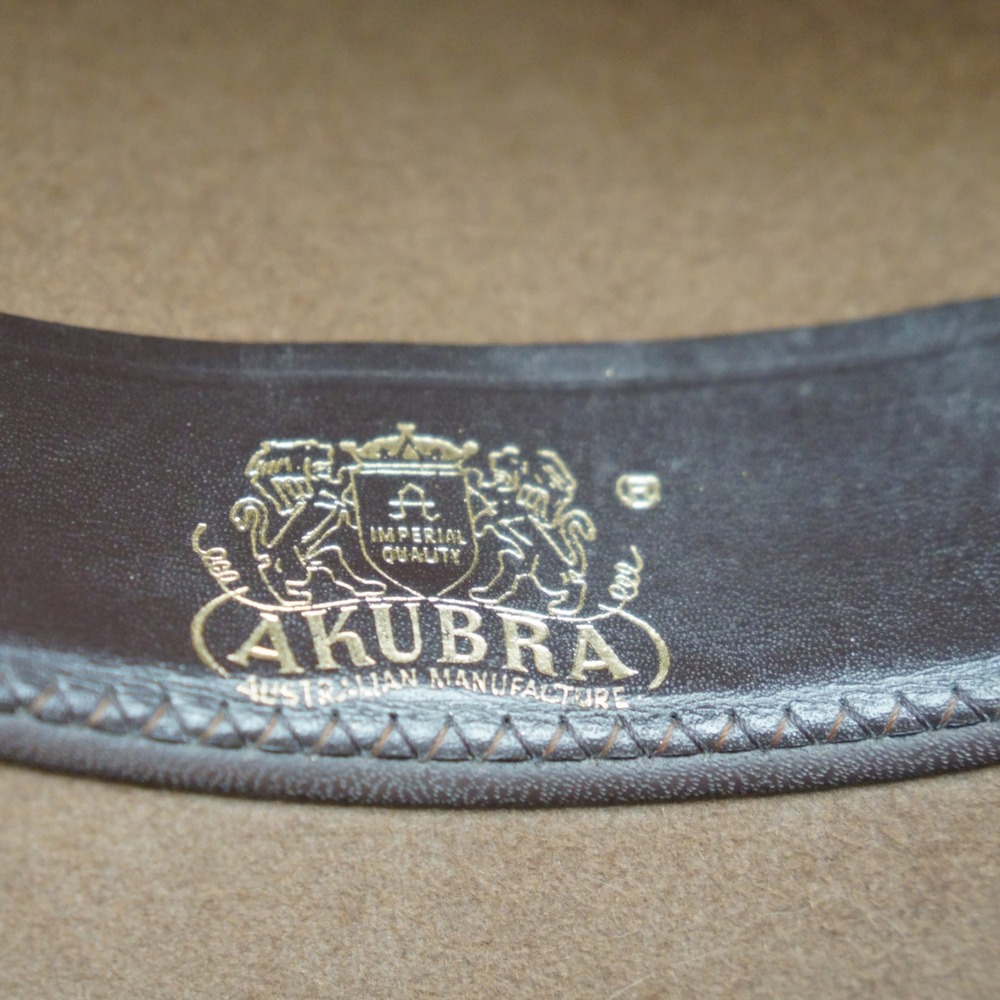 Akubra Imperial Quality Pure Fur Felt Hat Brown Made in Australia Size 60 - Picture 9 of 9